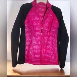 Calvin Klein Fuchsia and Black Puffer Jacket